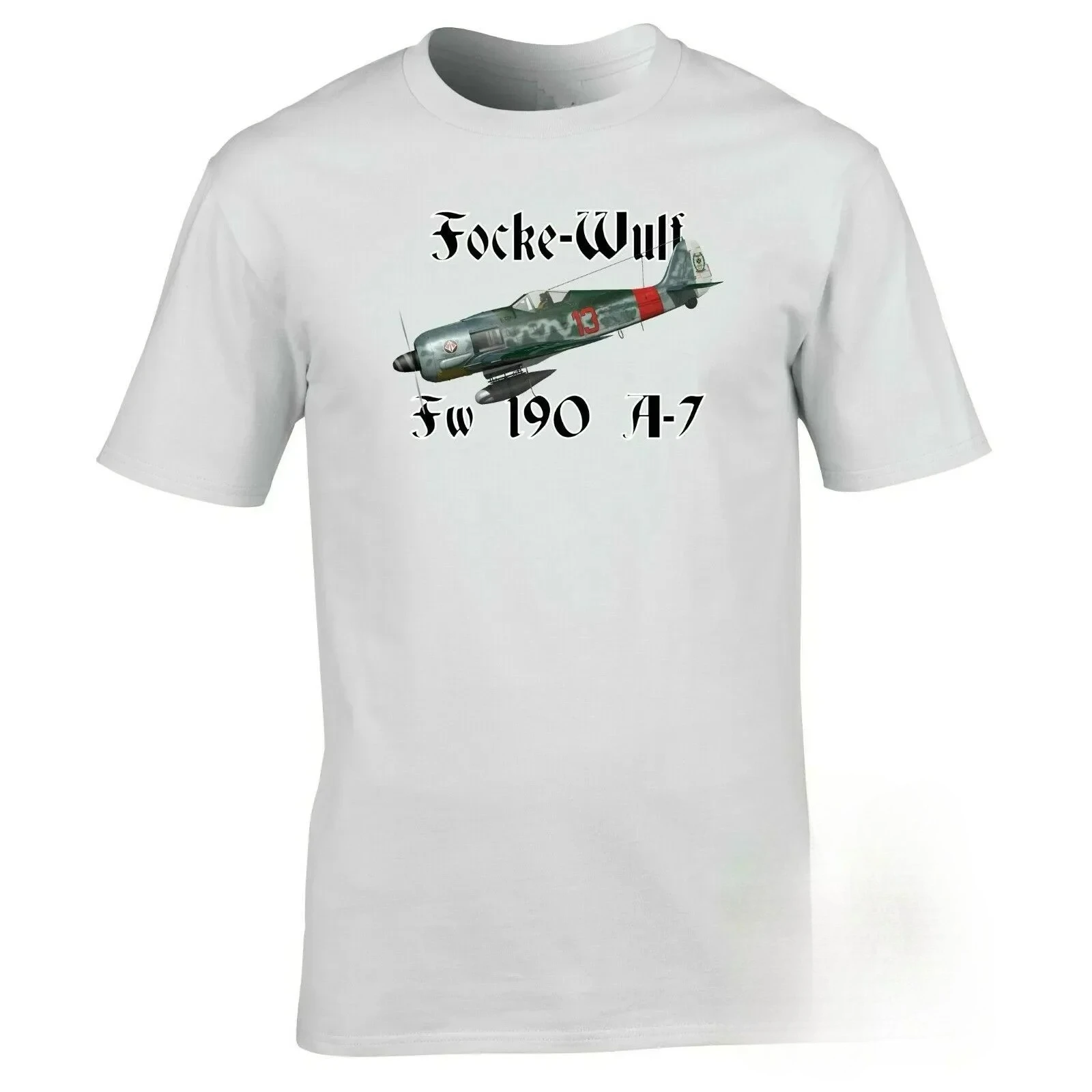 Battle of Britain Air Force Fw 190 Fighter T-Shirt 100% Cotton O-Neck Short Sleeve Summer Casual Mens T-shirt