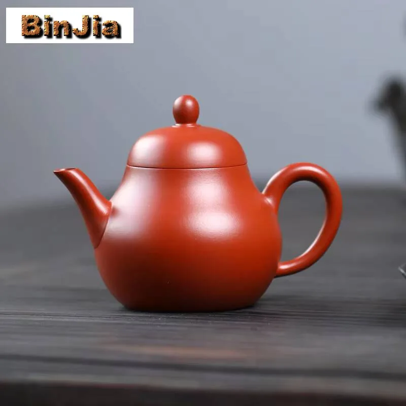 140 مللي أصيلة ييشينغ الأرجواني الطين الشاي Dahongpao الكمثرى على شكل وعاء اليدوية تصفية الجمال غلاية التقليد Puer مجموعة درينكوير هدية #1