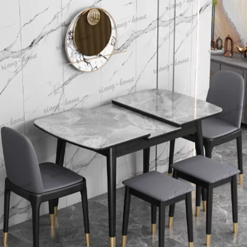 FG Functional Narrow Dining Tables Italian Salon Luxury Restaurant Dining Tables Foldable Modern Mesa Comedor House Accessories
