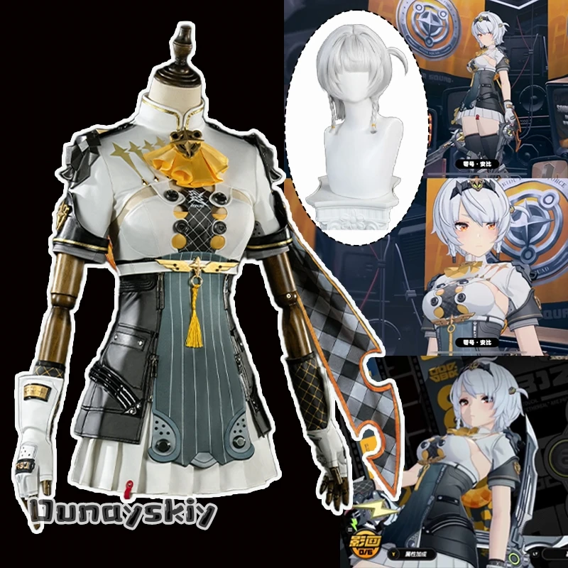 Zenless Zone Zero Soldier 0 – Anby Cosplay Kostüm Sexy Slim Fit Kleid Kampfuniformen Spiel Zzz Rollenspiel Damenkostüm S-2XL