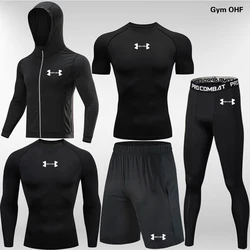 Set sportivo da uomo di alta qualità da corsa, Jogging, Fitness, ciclismo all'aperto, Rashguard da allenamento Indoor MMA