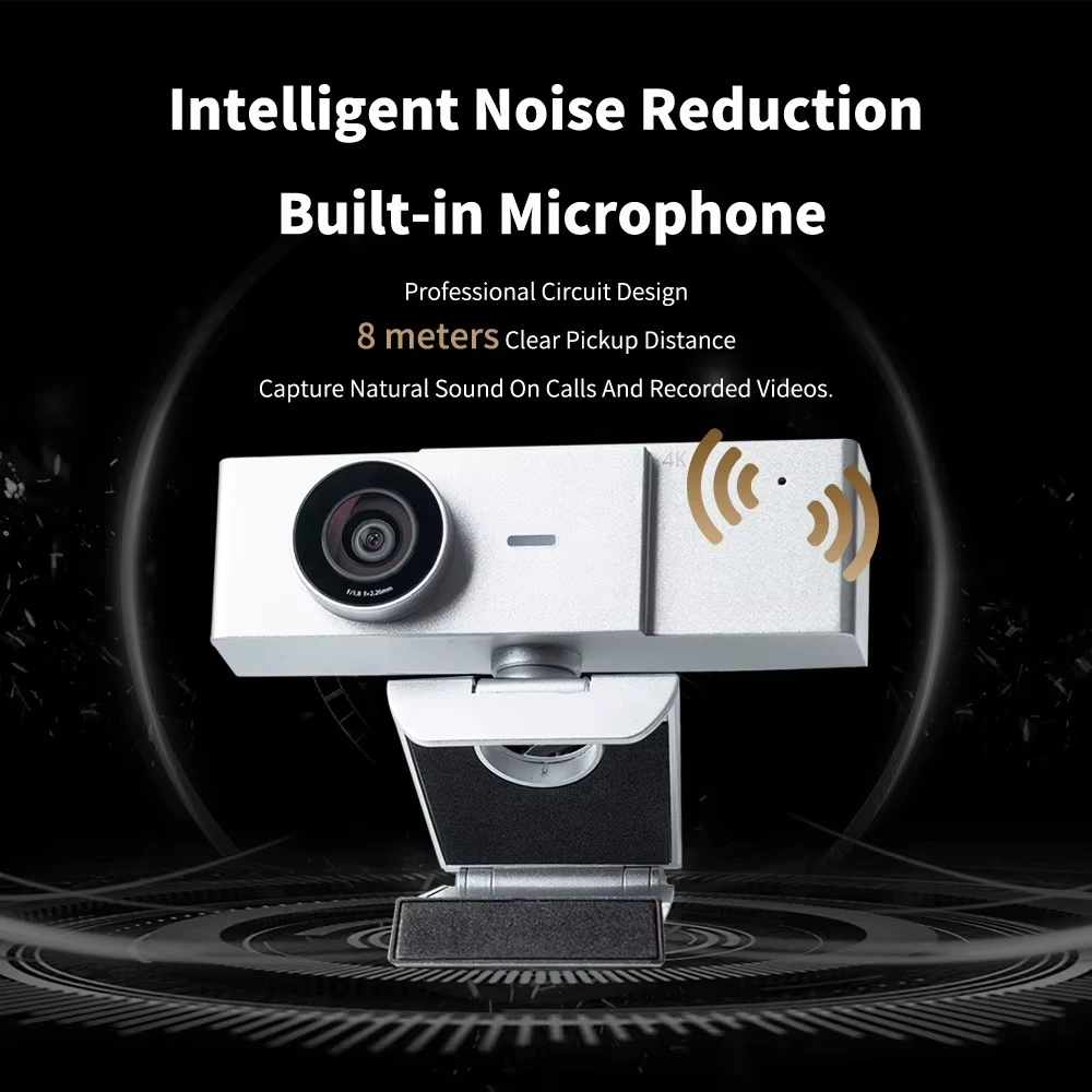 Web Camera 1080p Zoom Webcam for Laptop Desktop PC Video Calling Webcam Web Cam 4K
