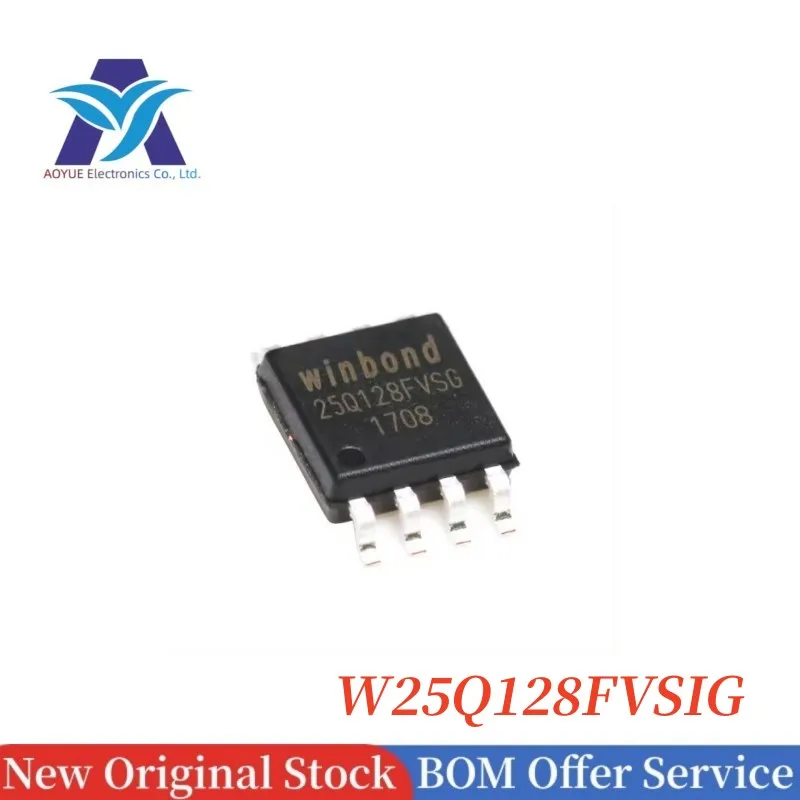 5-10pcs W25Q128FVSIG 25Q128FVSG SOIC-8-208mil 128Mbit NOR FLASH