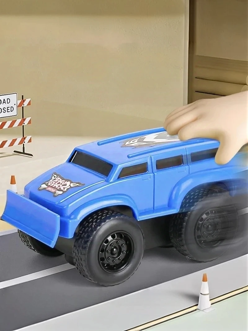 Coche mágico antigravedad para escalar paredes: corredor extraíble con inercia magnética y pistas especiales para niños y niñas