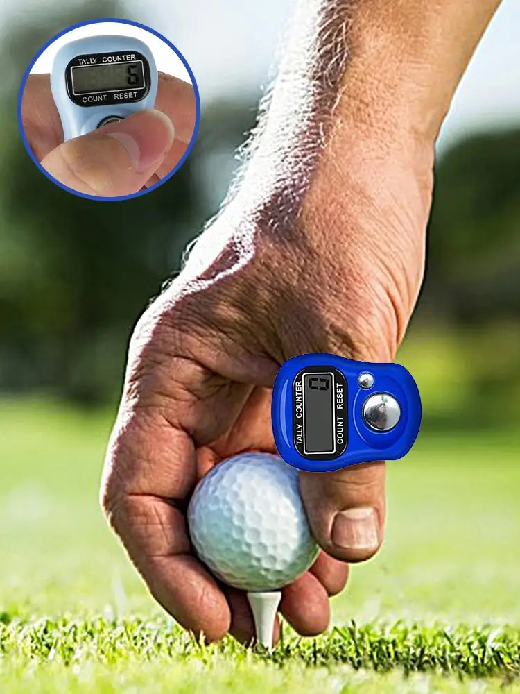 Finger Counter Compass Row Button Mini Finger Ring Tally Counter Digital Electronic Counters Hand Held Knitting Row Count