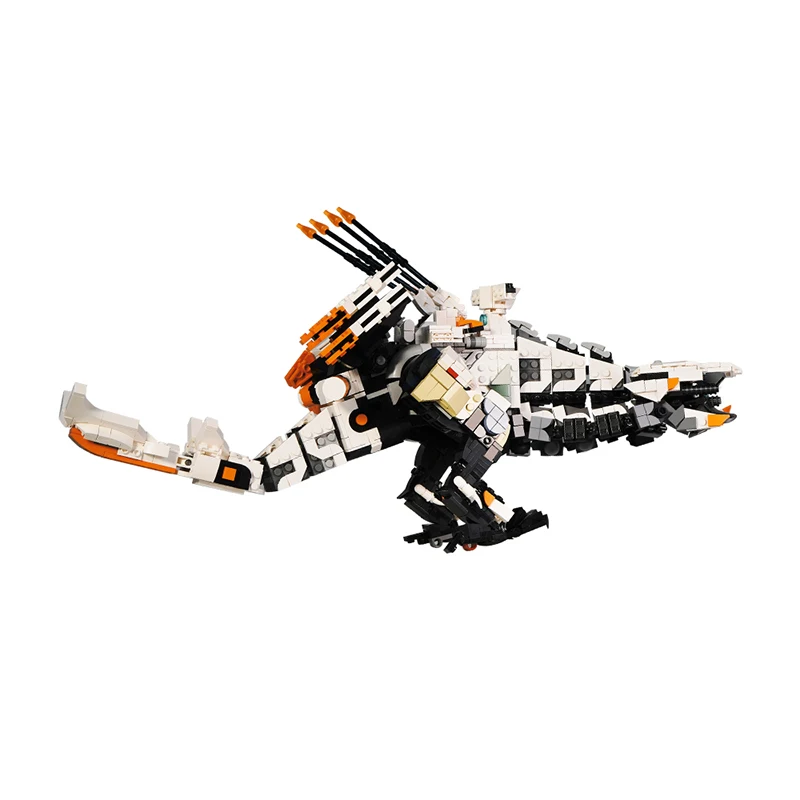 1574PCS MOC Horizon Dawn Thunder Tooth Building Blocks Combat Activity Monster Mecha Assembling Bricks Toy for Children Gifts