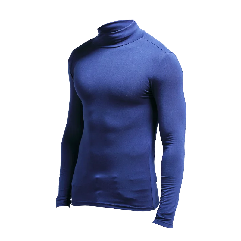 Men's thermal underwear, high-necked long Johns, thin Modal autumn and winter long-sleeved base shirts, fitted tops