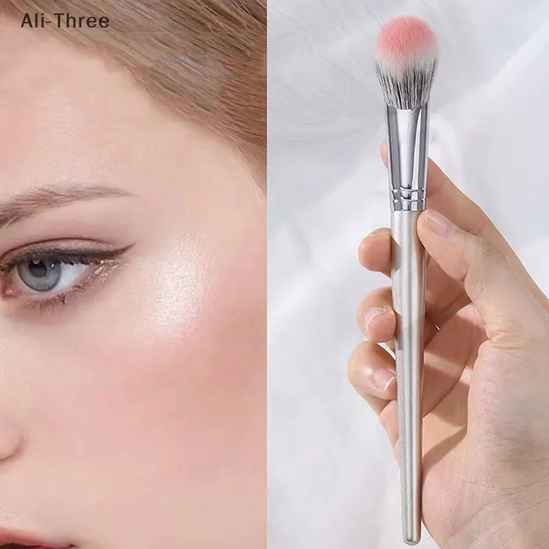 1개 각진 블러셔 브러시 파우더 블러쉬 크림 리퀴드 블러쉬 메이크업 브러시 베벨 정밀 블러쉬 브러시 메이크업 도구 뷰티 도구