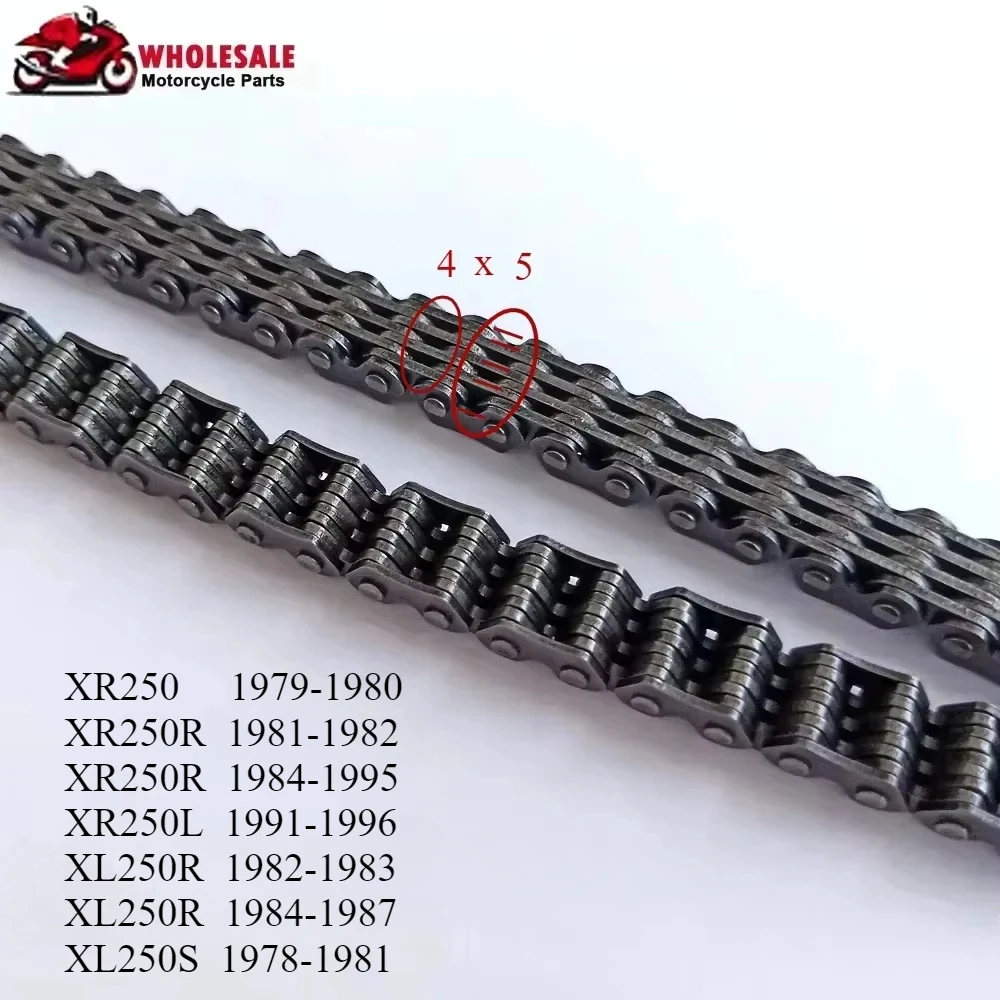 4x5 4*5 102L Link Motorcycle Cam Camshaft Engine Timing Chain for HONDA XR250R XR250L XL250R XL250S XR250 XL250 XL XR 250 L R