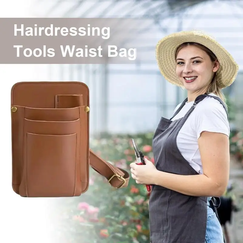 Barber Tool Bag Garden Shoulder Crossbody Tools Bag Gardening Pruning Shears Holder Organizer For Hair Stylist Tools Flower Shop