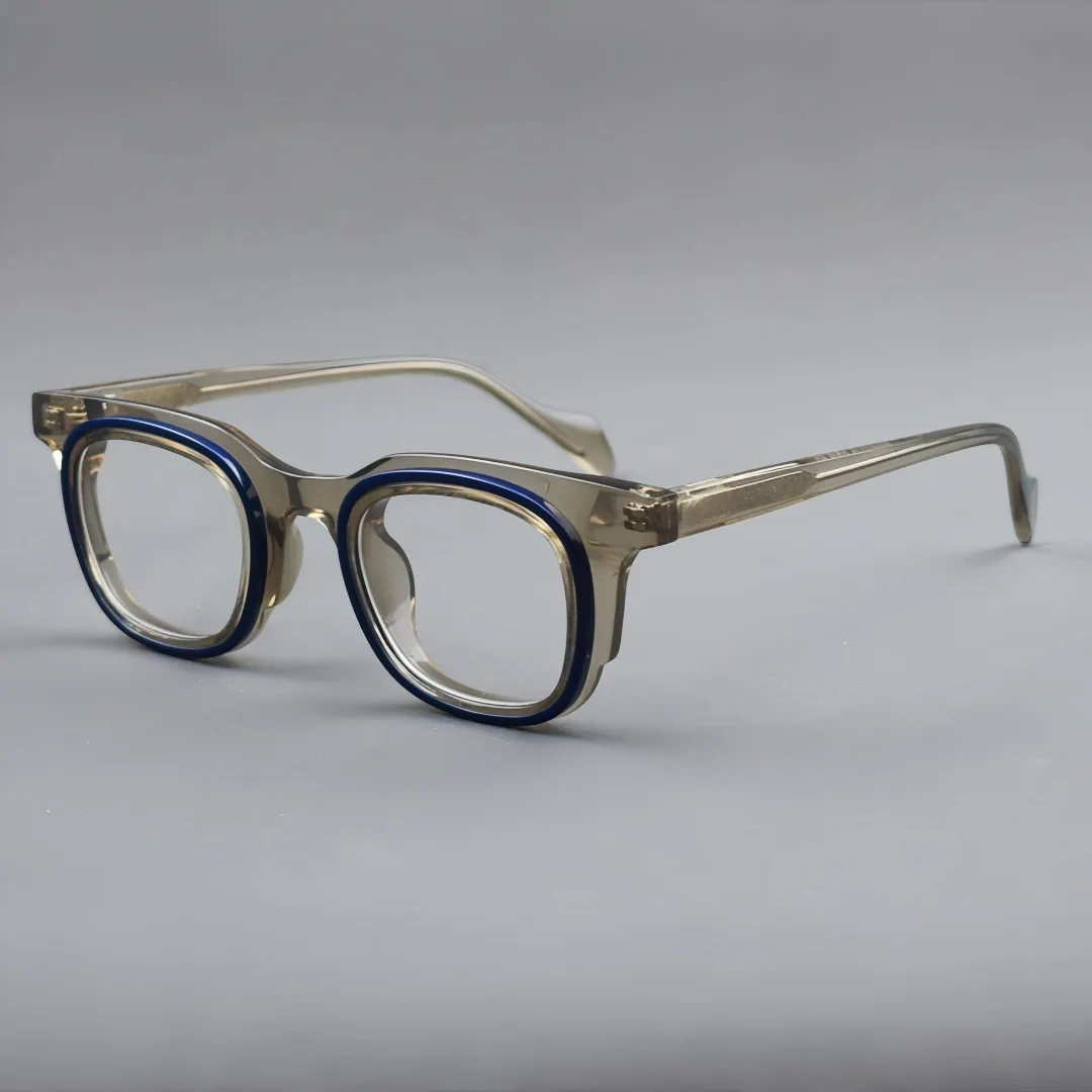 

2025 New Retro & Personalized Wide Acetate Glasses – Unisex Street Style, Anti-Blue Light & Myopia Lenses