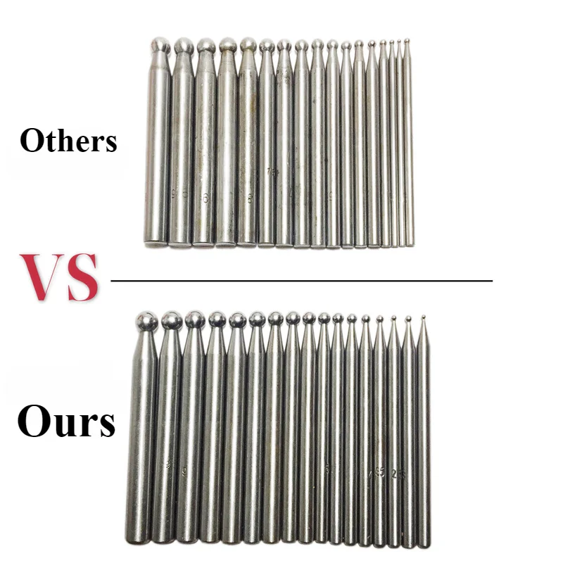 أداة تشكيل فولاذية عالية الجودة ، مجموعة لكمة غطس ، أدوات صنع المجوهرات المعدنية ، صنع الخرز الدائري ، 17 led #3