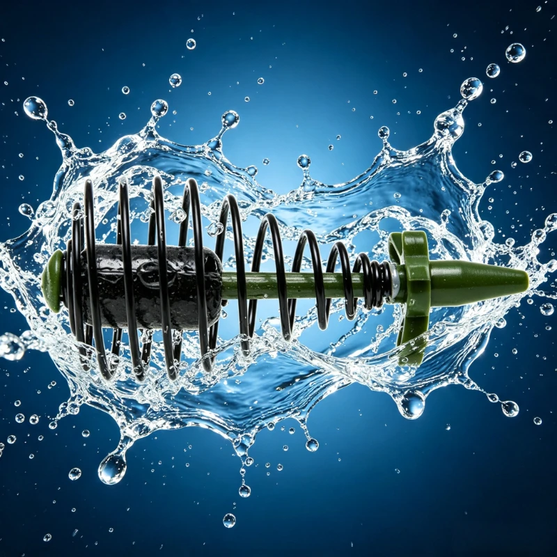2pcs Inline Spring Carp Feeder 30g 40g 50g 60g Weighted Bait Cage Positioning Bait Holder Carp Fishing Tackle Feeder Nesting view 5