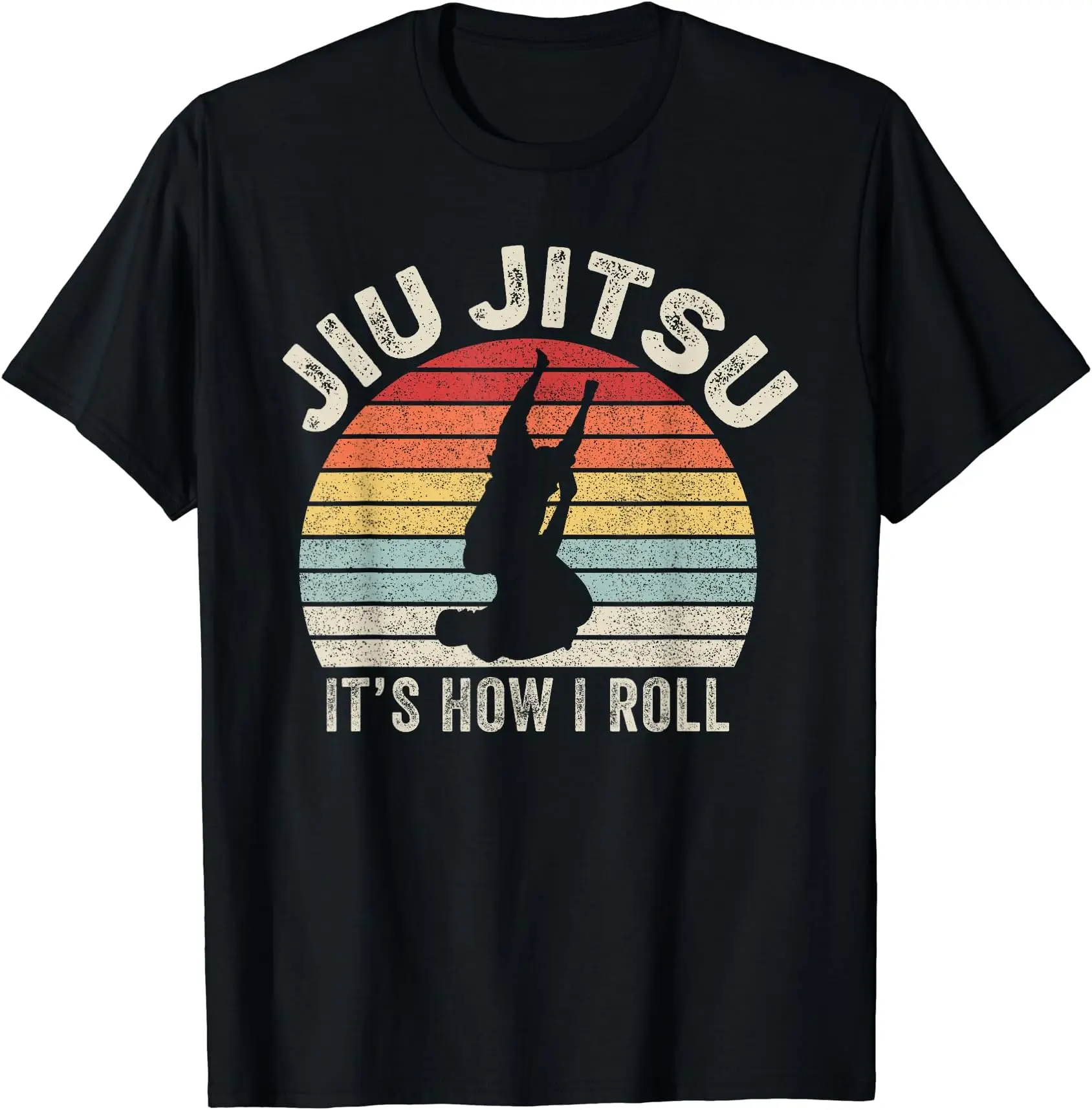 

Винтажная Ретро футболка Jiu Jitsu It's How I Roll летняя футболка с коротким рукавом и мультипликационным принтом