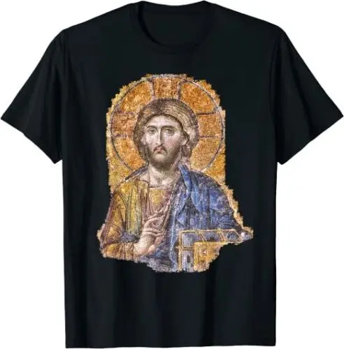 Christ Icon  Greek Design Great Gift Idea Premium Tee T-Shirt S-3XL