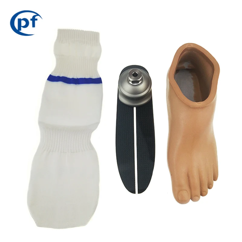 Advanced High-Strength Aesthetic Sleek Comfortable Carbon Fiber Foot Cover for Prosthetic Limbs Polyurethane Low Ankle