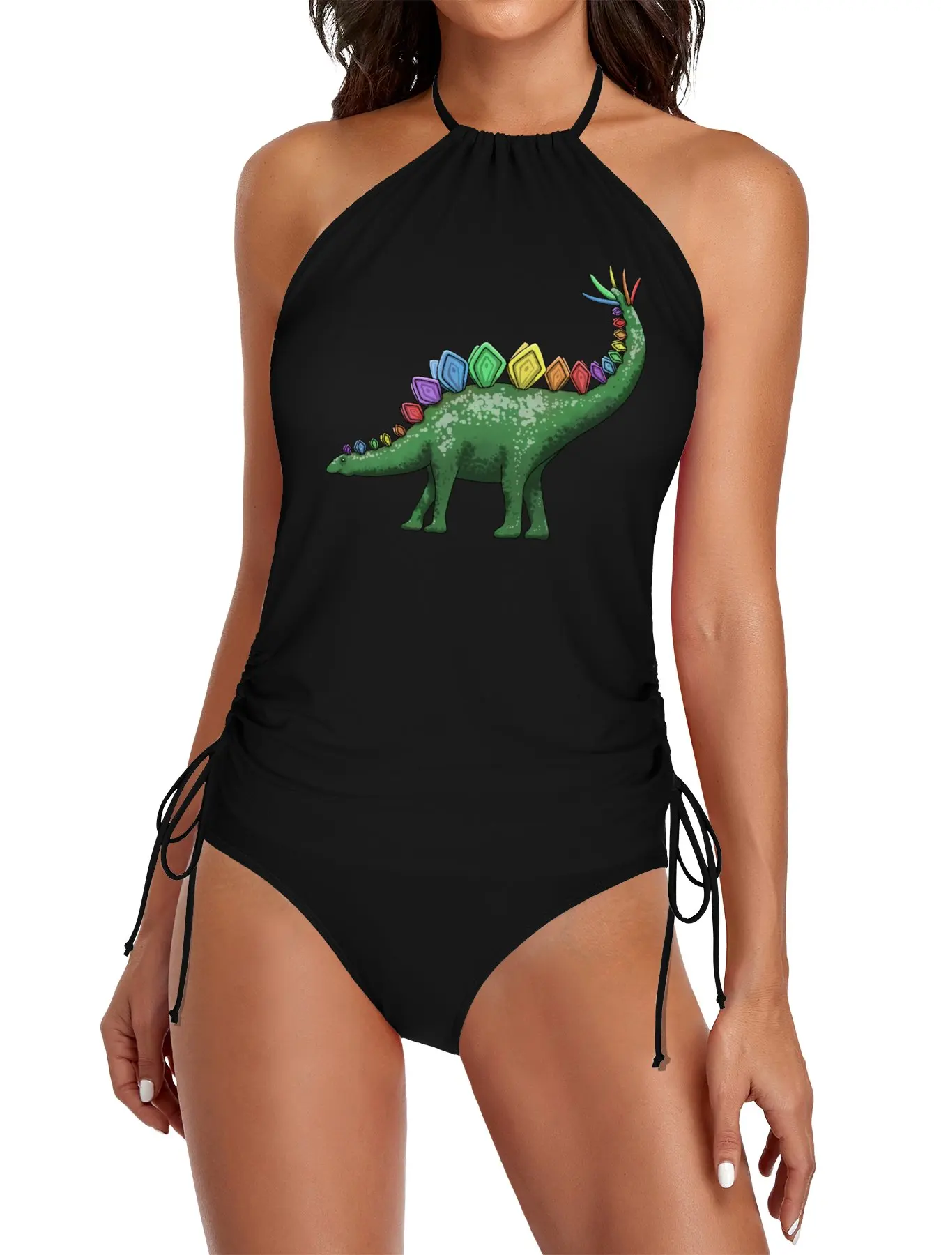 

Rainbow Stegosaurus Split Swimsuit Set bikini 2025 Bikini swimsuit bikinis for women cute swimsuit