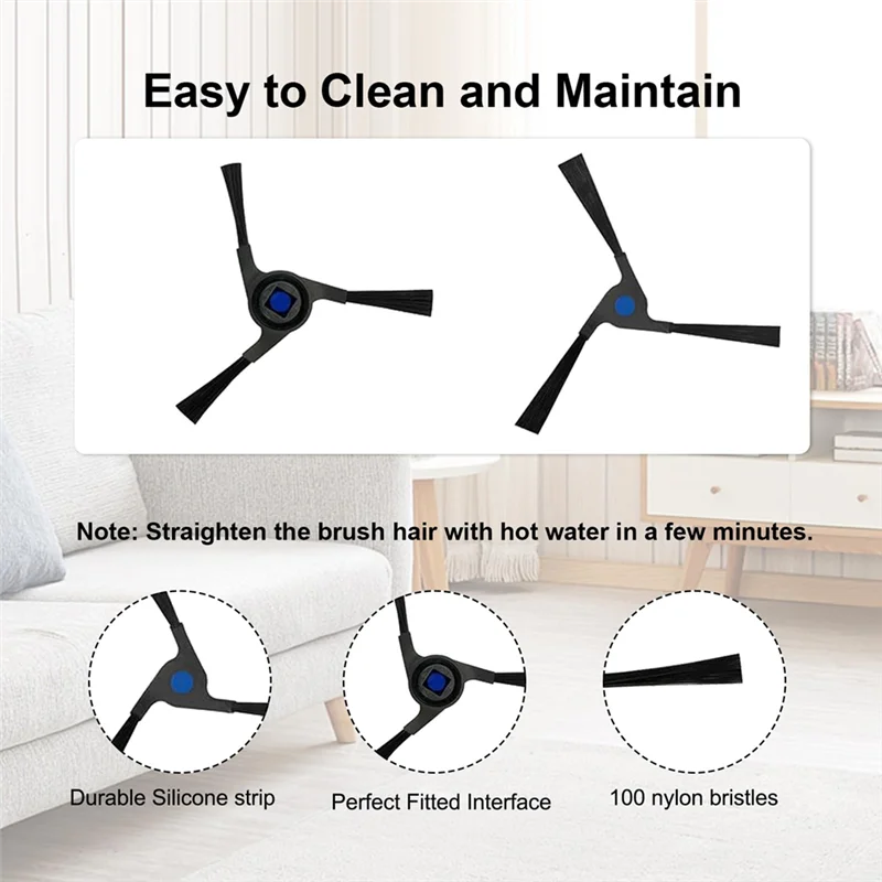 

Top Sale Accessories Kit Compatible For ECOVACS DEEBOT X2 Omni E/X2 Combo Robot Vacuum,Main Brush,Side Brush, Hepa Filters