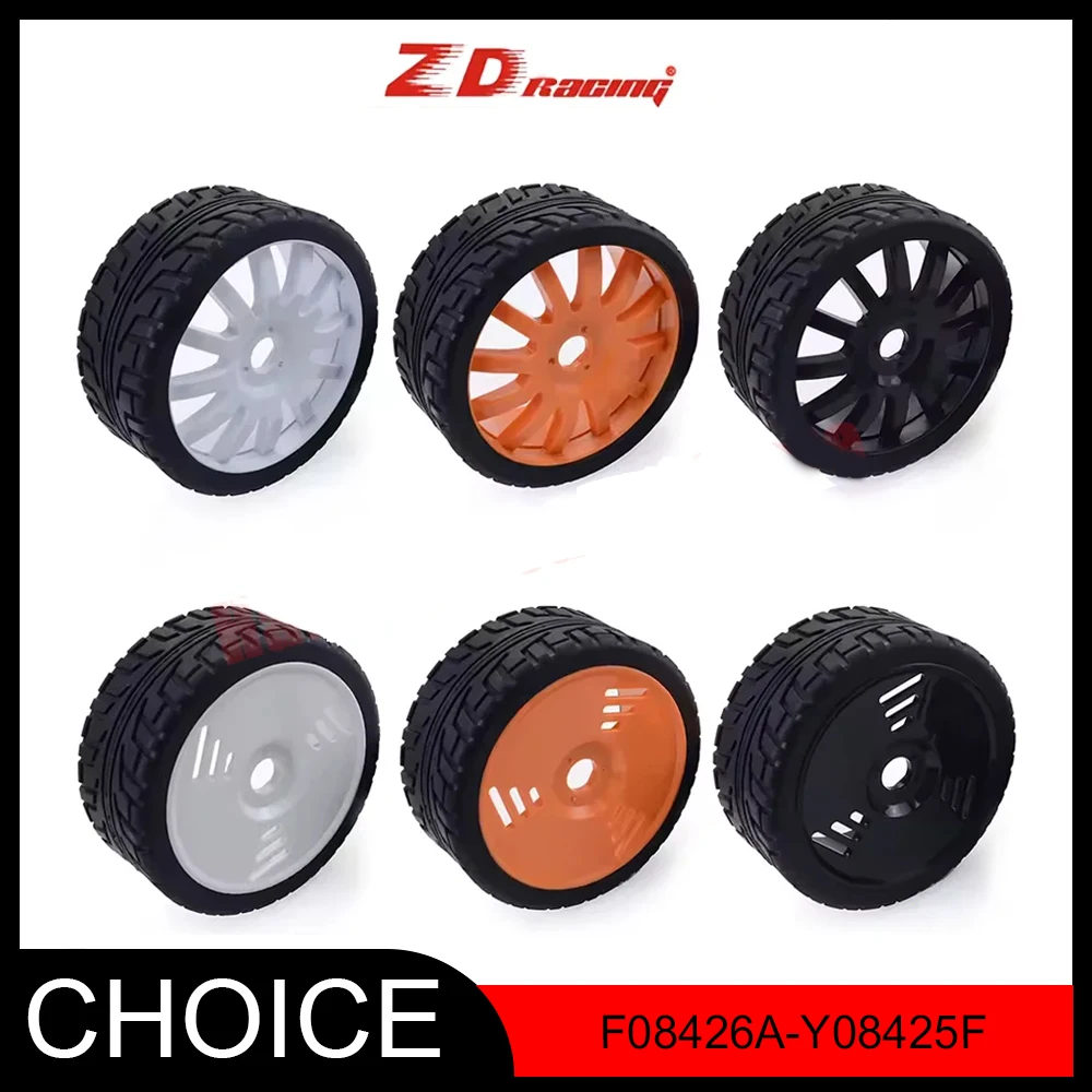 

ZD Racing 100mm Rubber Tyres Wheels 17mm Hex for Redcat HSP HPI Kyosho Hobao Team Losi Carson 1/8 Buggy On-road RC Car