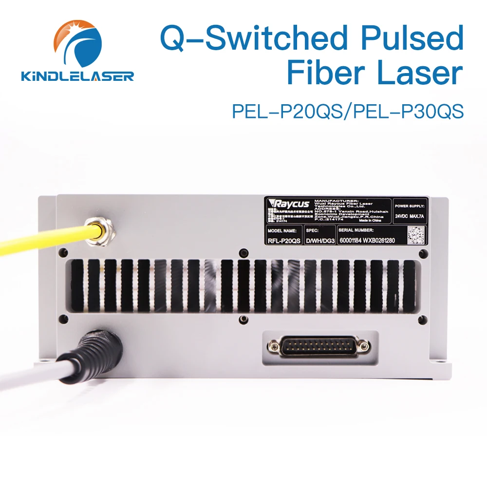 Original Raycus Fiber Laser Q-switched Pulse 20W 30W 50W RFL-P20QS/P30QS 1064nm Fiber Laser Source for Fiber Marking Machine