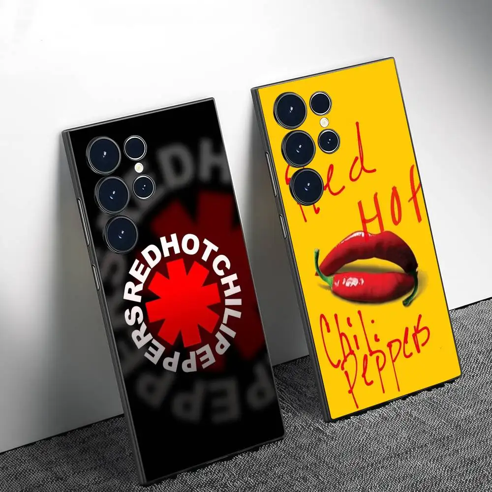 

R-Red Hot C-Chili Peppers Phone Case Phone Case For Samsung Galaxy S25 S24 S22 S23 Ultra S21 S20 Plus Frosted Full Soft Case