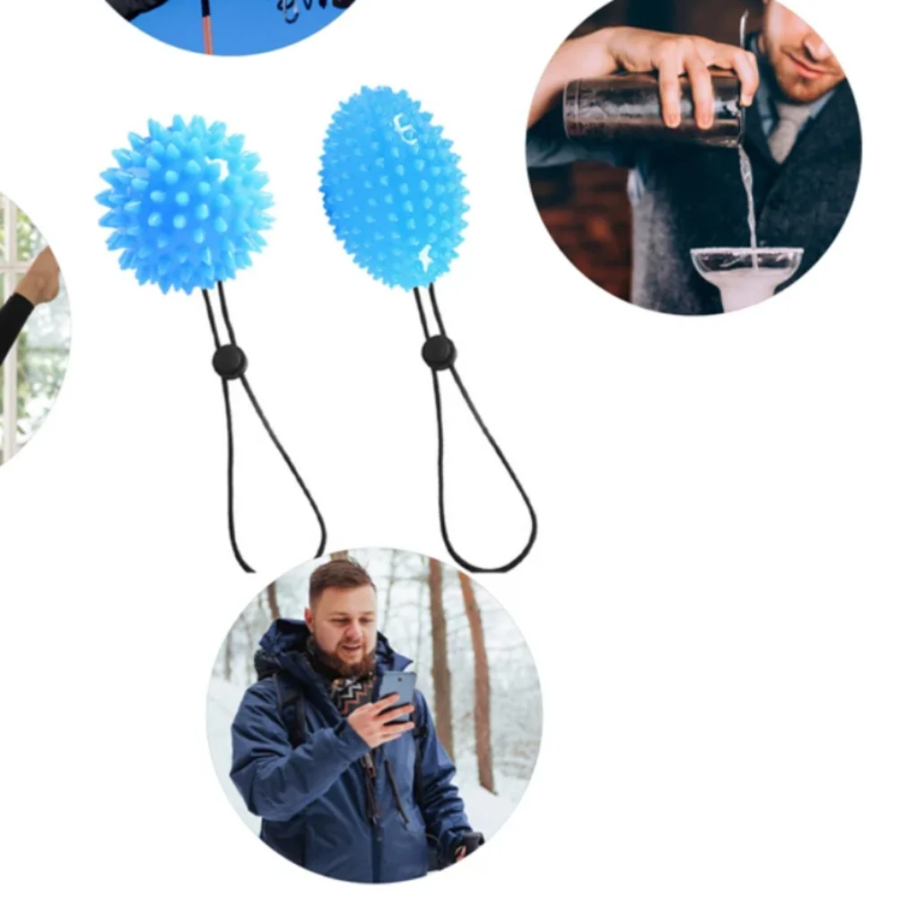 كرة تدليك تعمل باللمس، كرة اللمس اليدوية والقدم، استرخاء العضلات، قبضة تدريب القوة، كرة شوكة ناعمة #5