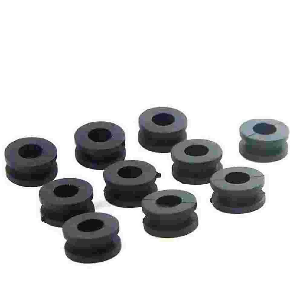 10PCS Motorcycle Buffer Sets Electric Car Absorption Rubber Ring Rear Damping Buffer Apron Black motorbike rubber gasket