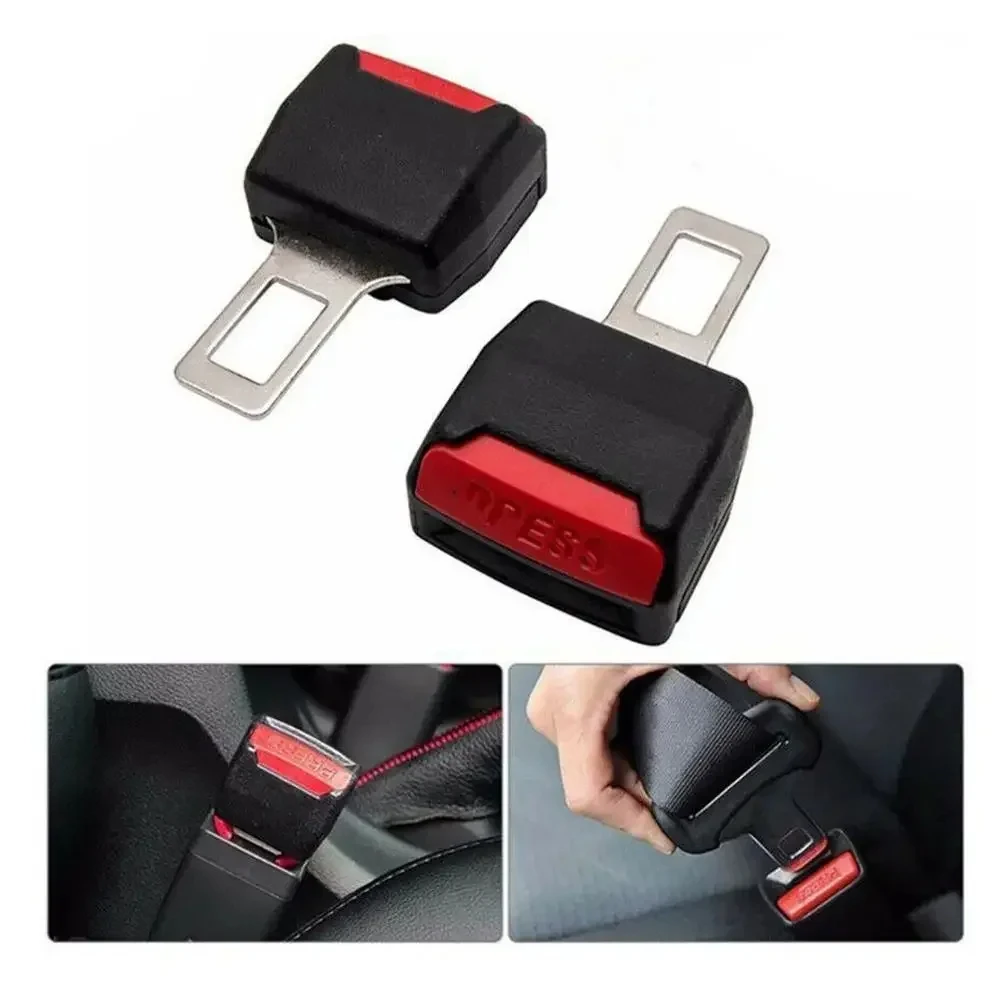 Extensor de Clip para cinturón de seguridad de coche, 2 unidades, bloqueo de cinturón de seguridad, enchufe de hebilla, extensor de enchufe de inserción gruesa, hebilla de seguridad, accesorios para cinturón de seguridad