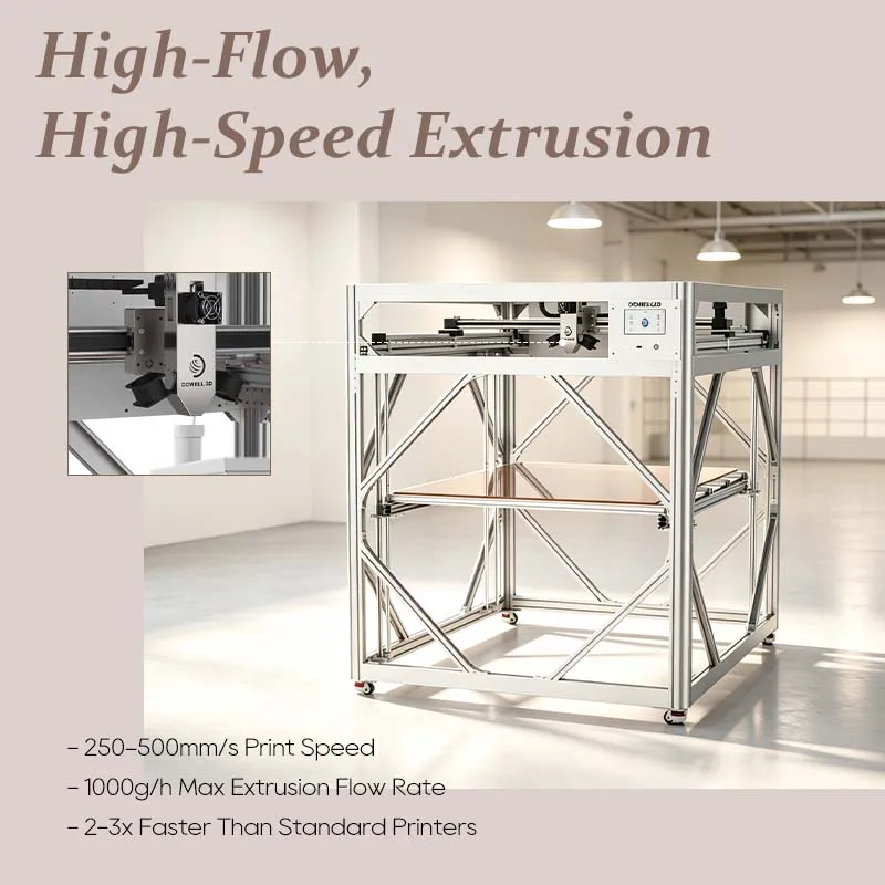 Heavy Industrial 3d Printer 1000*1400*1000mm Large Size High Speed 3d Model Statues Printer Aluminum Frame 500mm/s - view 2