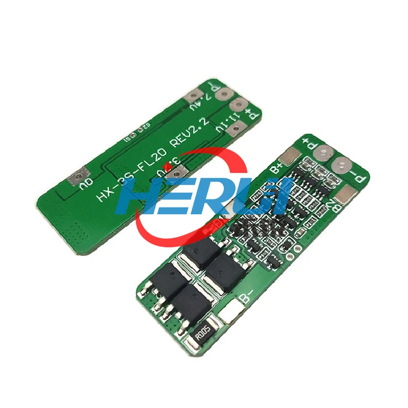 3 series 11.1V lithium battery protection boards 12V 12.6V 15A current limit