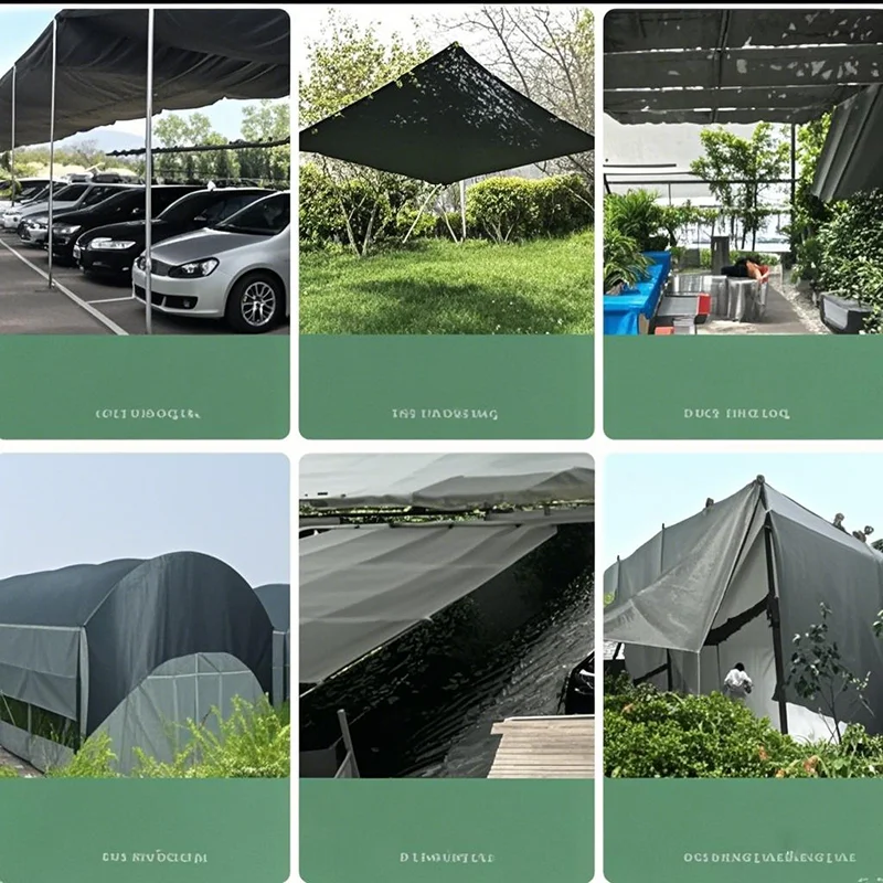 6X6m 6X5m 6X4m Black Sunshade Net HDPE ANti-UV Garden Plant Shade Cover Shade Sail Gazebo Canopy Swimming Pool Shading Cloth