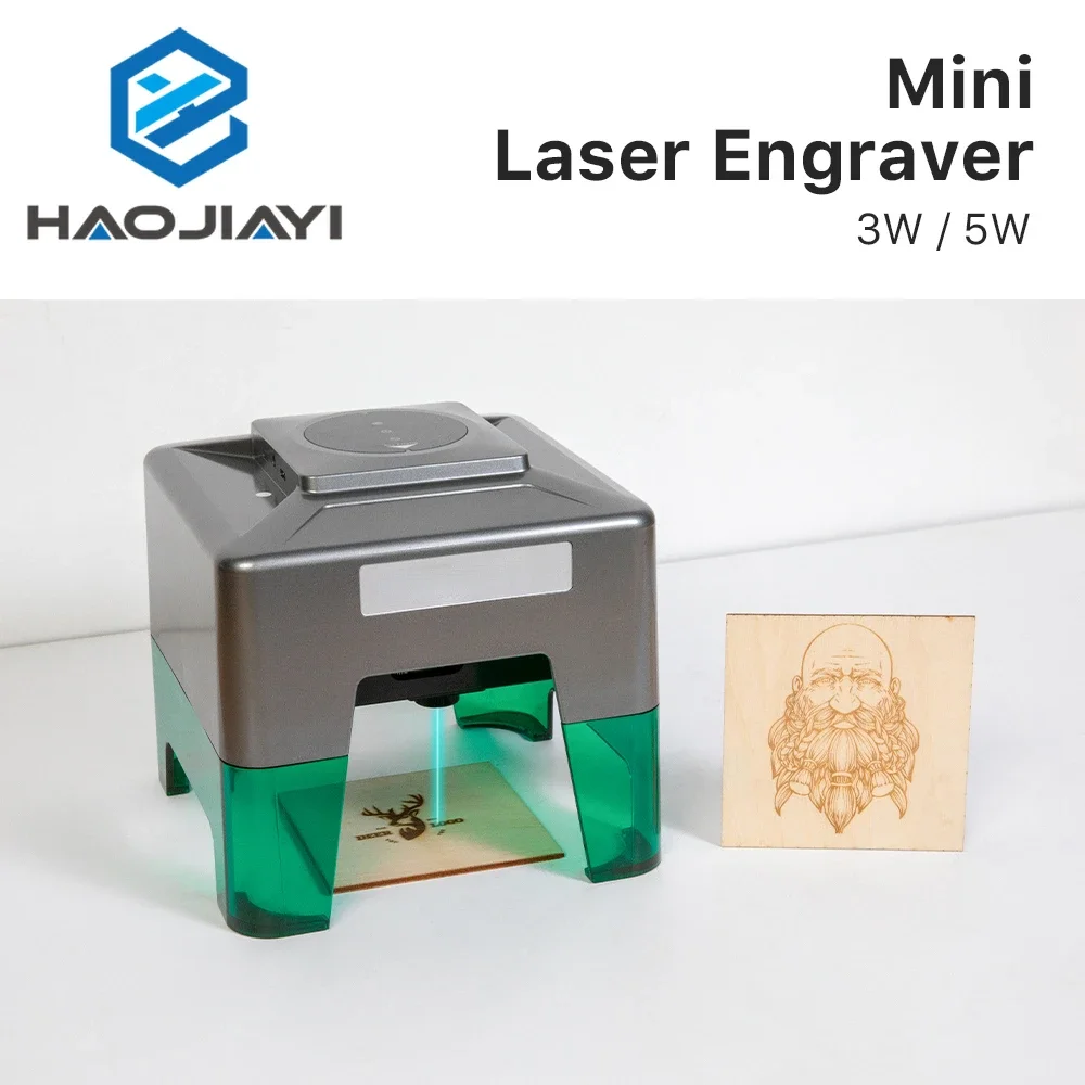 MINI Laser Engraver CNC DIY Laser Engraving Machine 5000mw Fast Mini Logo Mark Printer Cutter Woodworking Wood Plastic