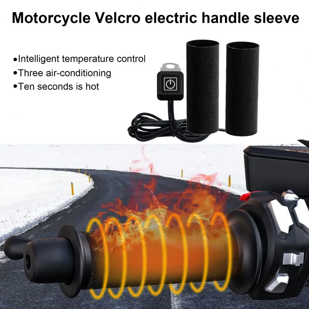 

Thermal Hand Grip Waterproof Plug Easy Installation Removable Fastener Tape Heating Cold Protection Accessory Handlebar Hand War