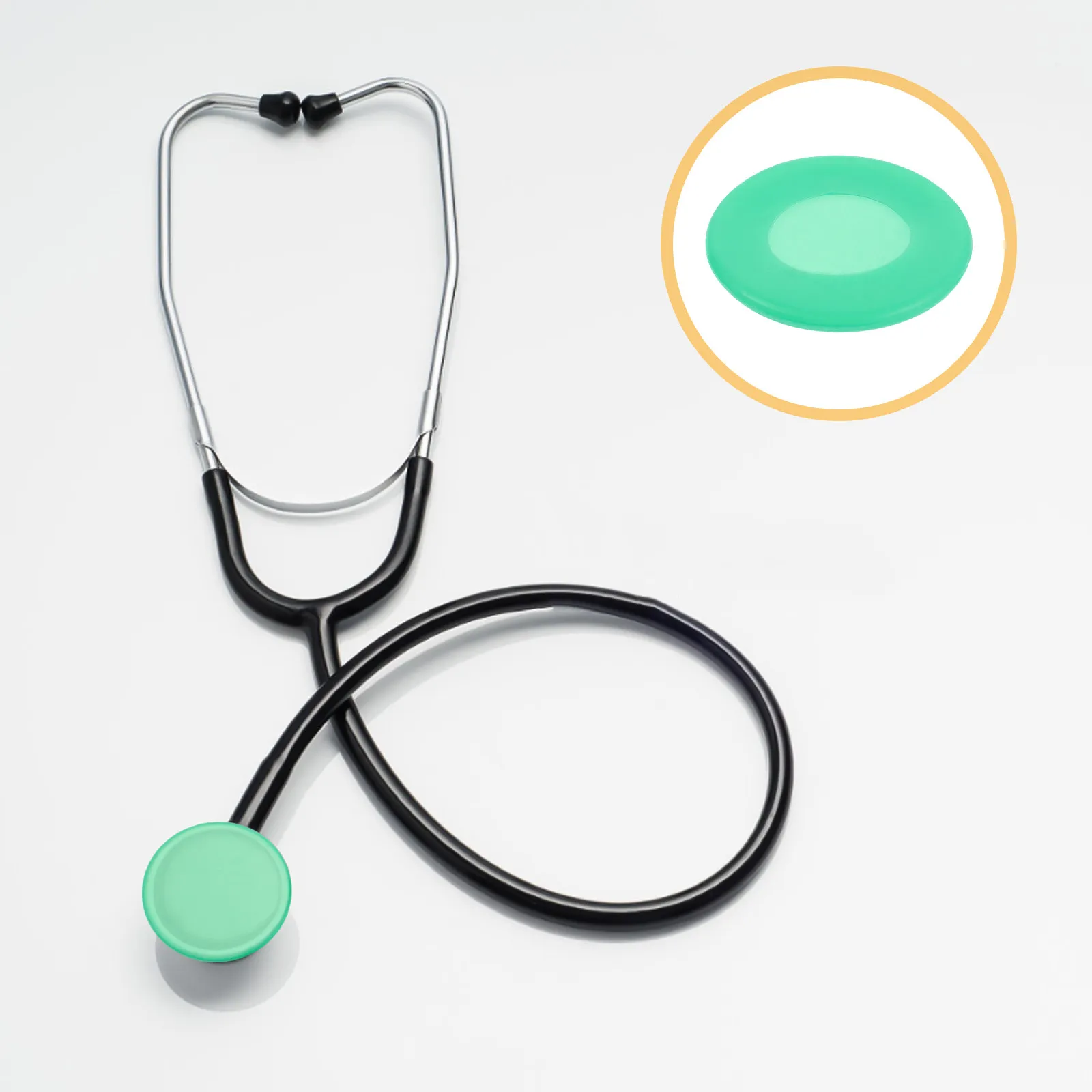 10Pcs Stethoscope Head Cover Protector Soft Silicone Replacement Diaphragm Covers Accessory Kit Clinic Tools Supplies