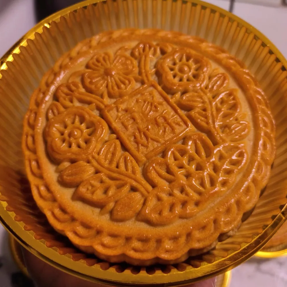 Easy Demolding Large Moon Cake Mold Household Baking Food-grade ABS 3D Mooncake Mold Cantonese Style Embossed