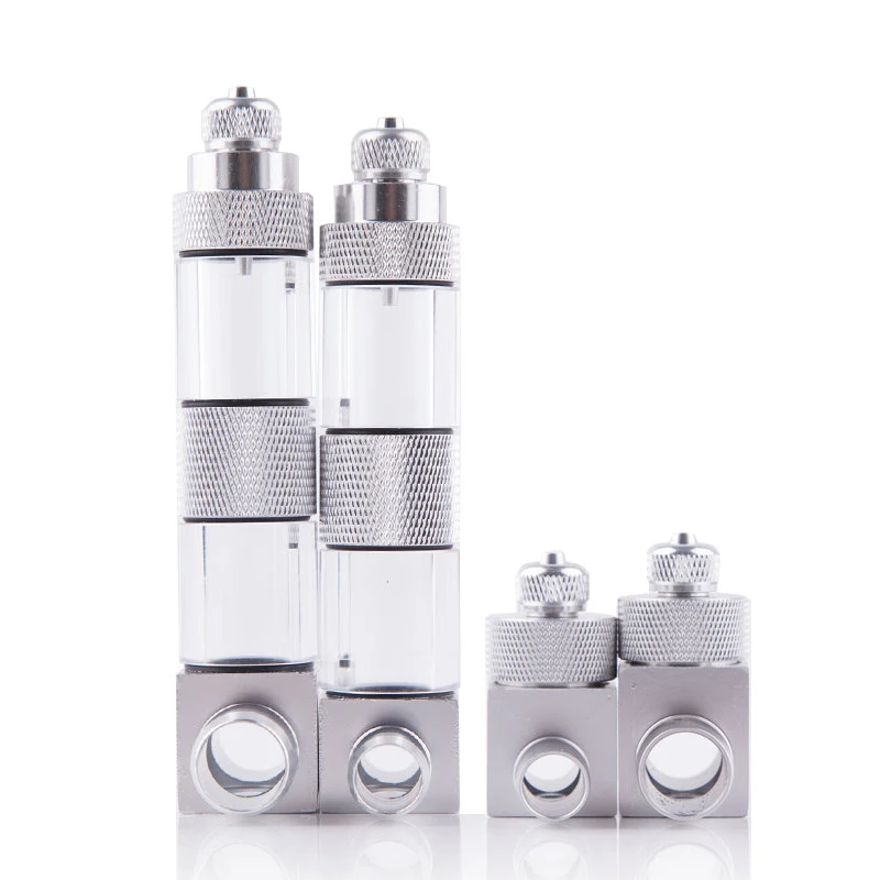 12/16mm Aquarium Fish Tank CO2 Atomizer External Diffuser CO2 Reaction Control System Pressure Reducing Valve Aluminum Atomizer