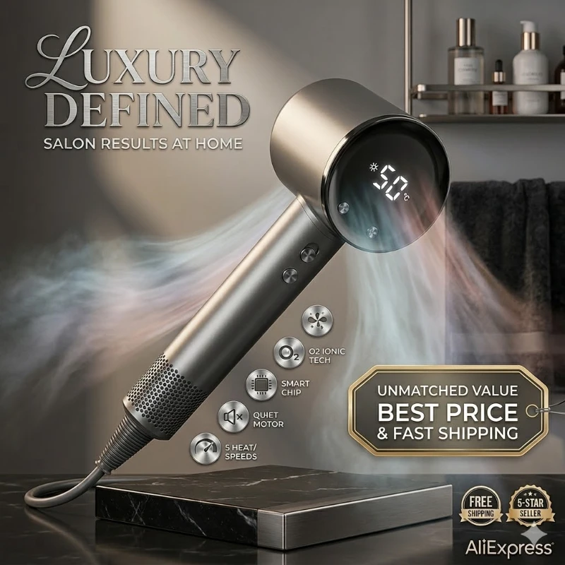 

High-speed hair dryer for home use, negative ion hair care, fast drying, quiet, strong wind