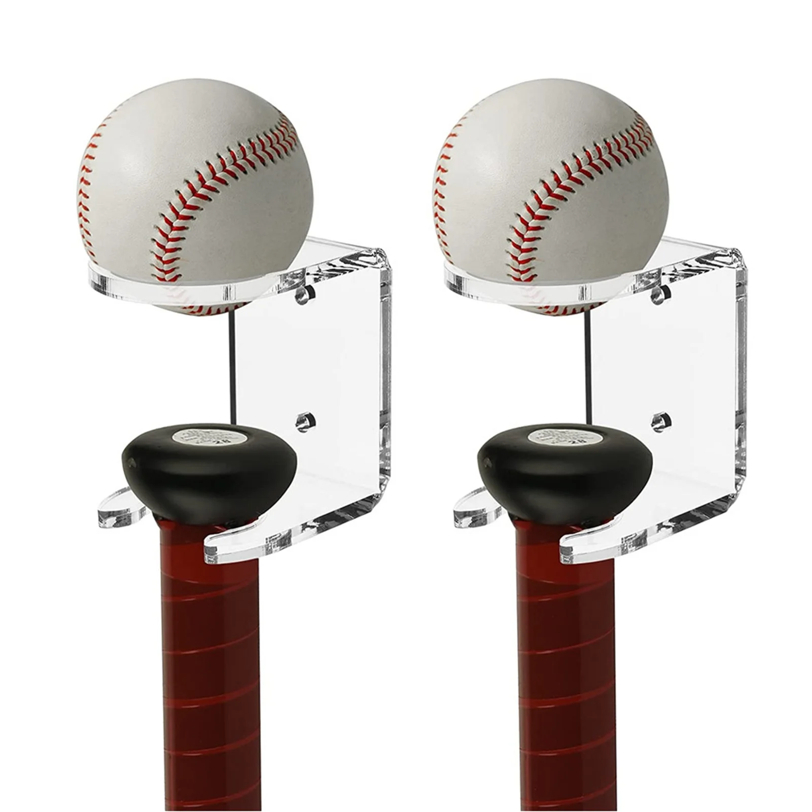 Baseball Bat Wall Mount Baseball Bat Wall Mount Display Stand Black Acrylic Vertical Holder Baseball Bat Storage Hold 2 Bats And