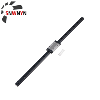 1pcs MGN9 MGN12 200-600mm Miniature Linear Guide Rail +1pcs MGN9H/MGN12H Black Slide Carriage For CNC 3D Printer Ship From DE