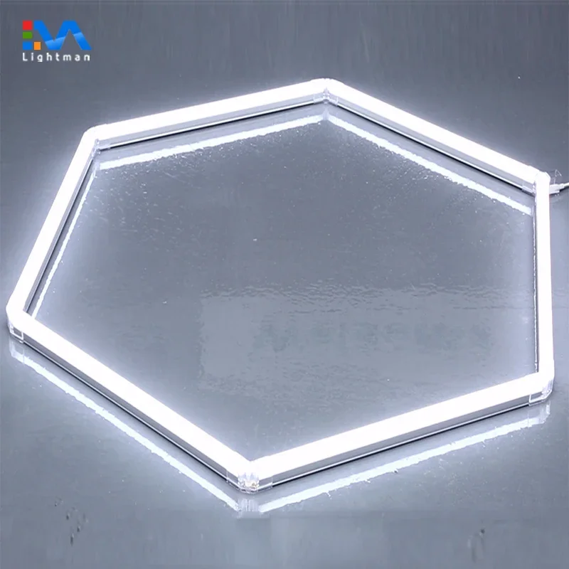 110-120lmw CRI90 aluminum housing IP54 led linear tube pendant light for garage and car showroom lighting