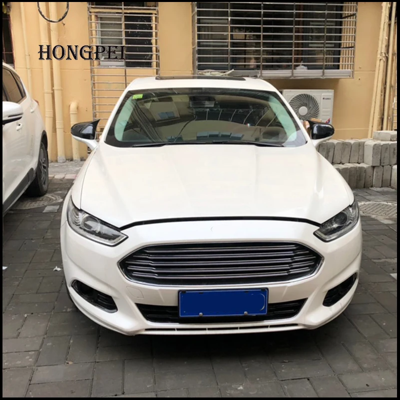 

For Ford Mondeo Fusion MK5 2013~2018 Rearview Mirror Cover Cap Trim With Horn Decoration Car Styling Parts Auto Accessories
