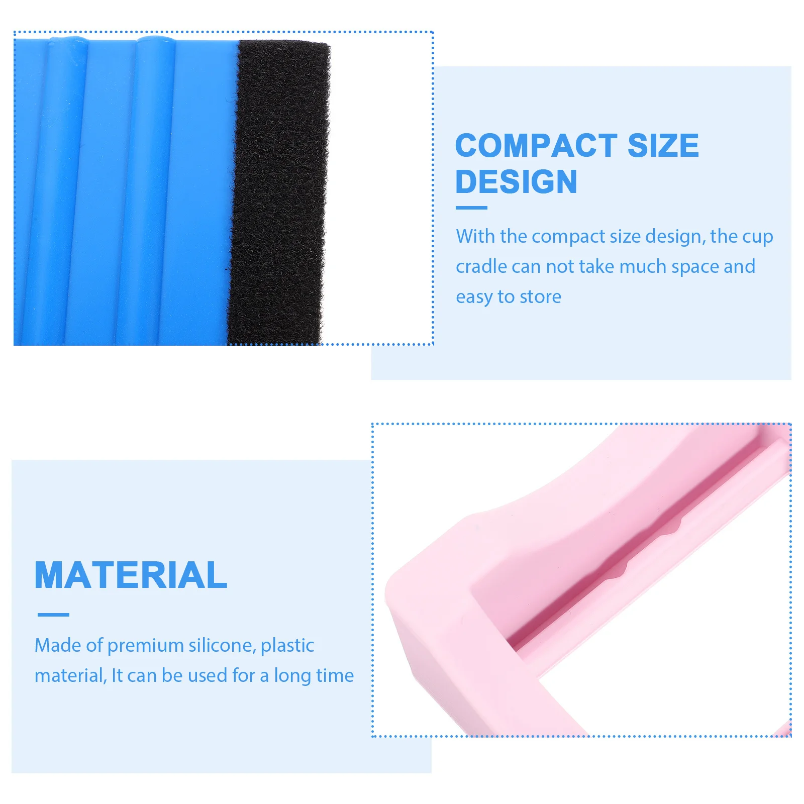 

1Set Silicone Cup Cradle Compact Nonslip Tumbler Holder for Sublimation Cup Designing Reusable Desktop Crafting Accessory