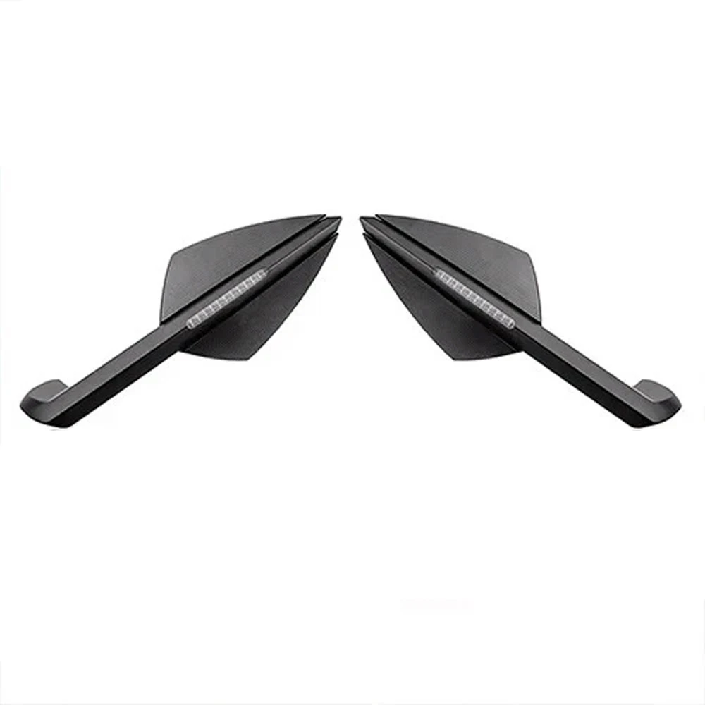 For Kawasaki Ninja 400 650 ZX-6R ZX-10R Rside Rearview Mirrors LED Turn Signals Motorcycle Side View Mirrors Enhanced Safety