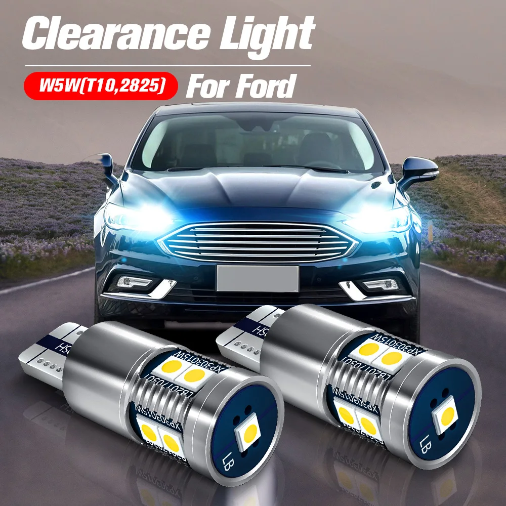 

2x LED Clearance Light W5W T10 For Ford C-Max Fiesta 4 5 6 Focus 1 2 3 Fusion Galaxy Ka Kuga Ranger S-Max Edge Mustang Transit