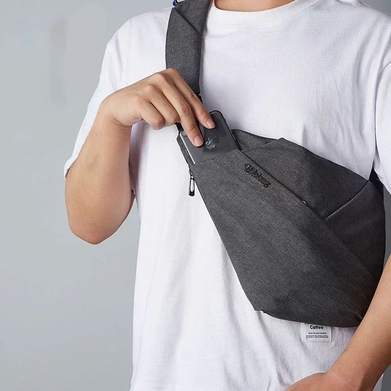 

Shoulder Bags for Men Thinlight Body Pocket Men's Crossbody Bag Ultra Thin Multi-pocket Pouch Holster Bag Сумочка Через Плечо