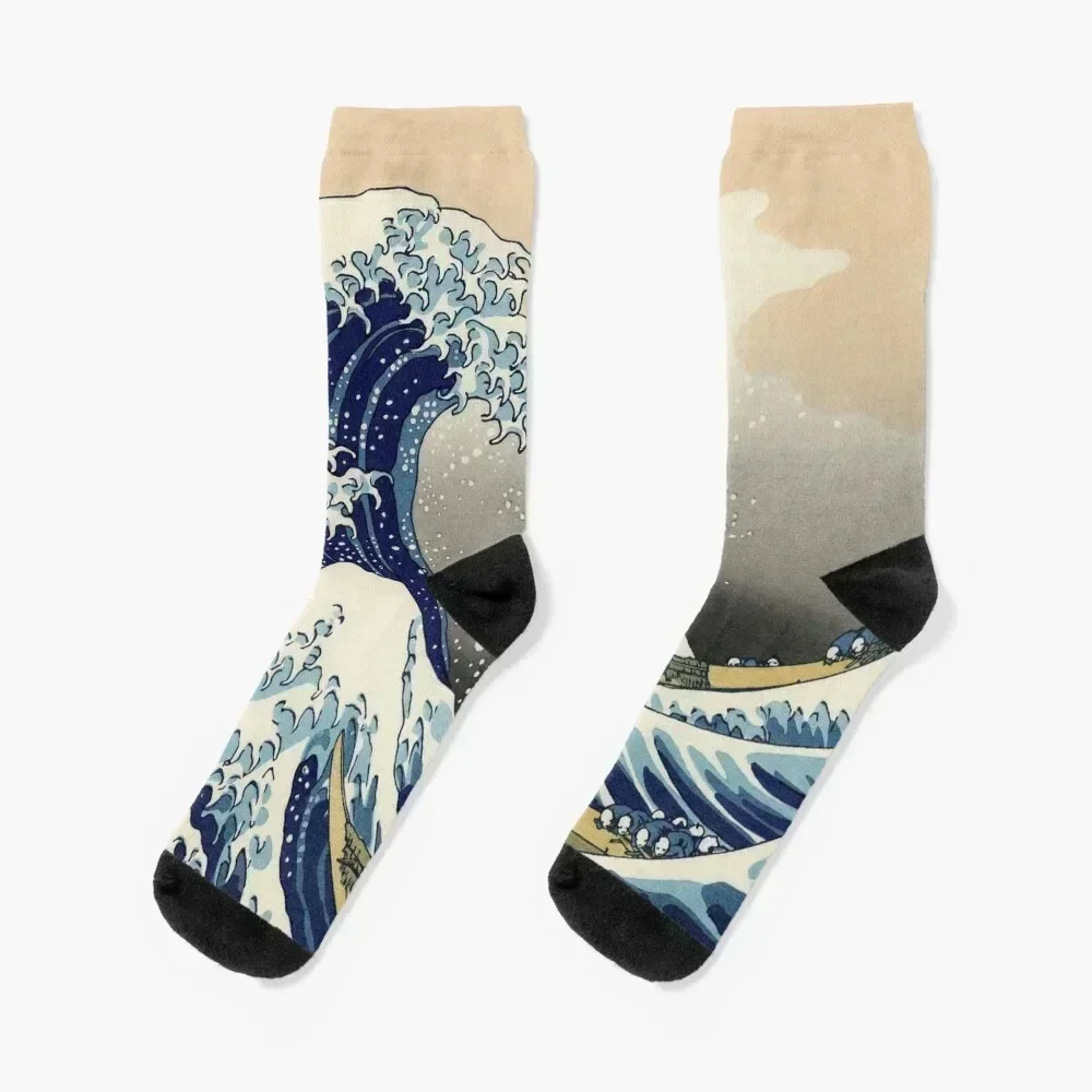 

The Great Wave off Kanagawa, The Wave Socks man hiking anime Socks For Man Women's