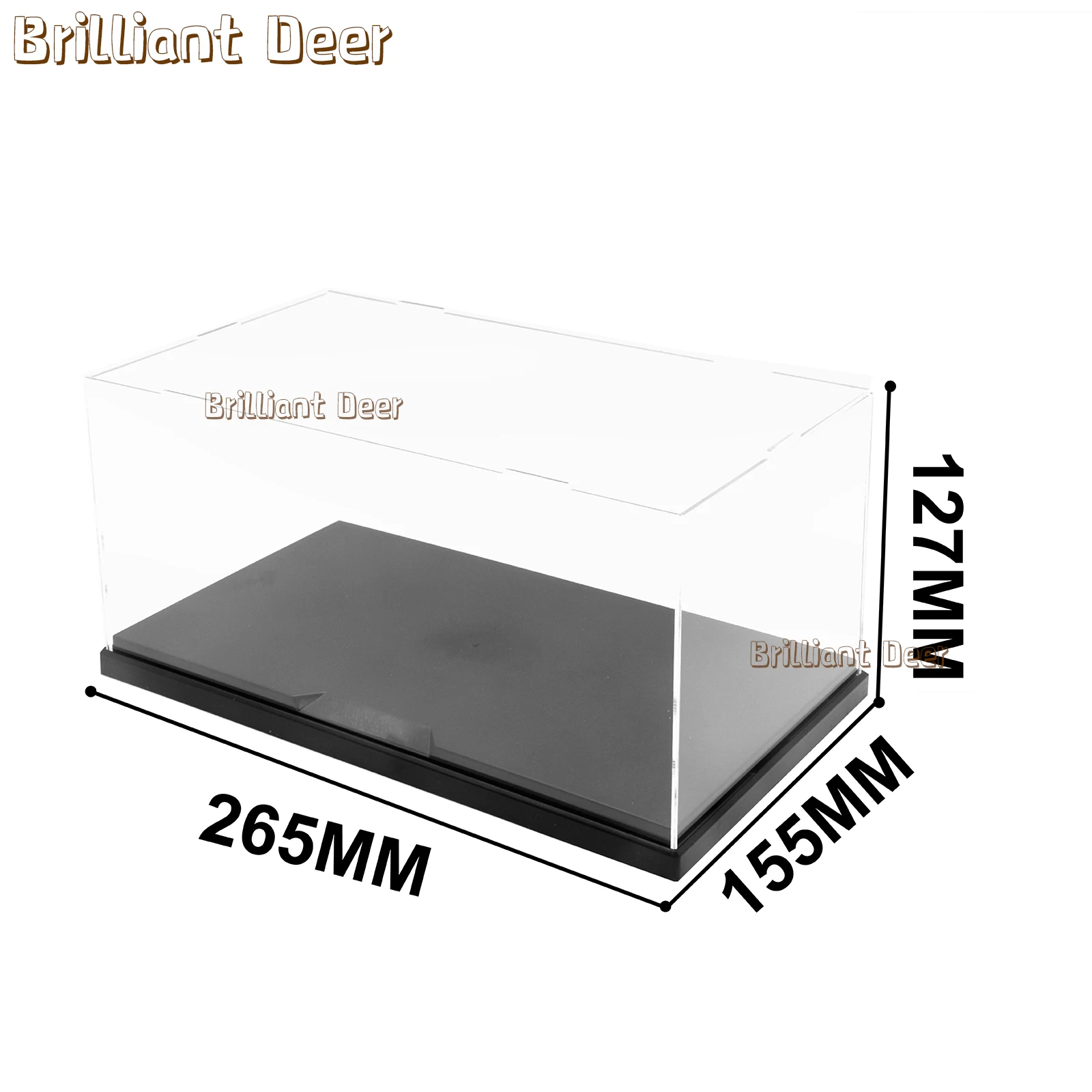 Stapelbare, stofdichte acryl displaybox opbergkoffer voor bouwstenen, stadsfiguren en speelgoedautomodels voor verzamelaars.
