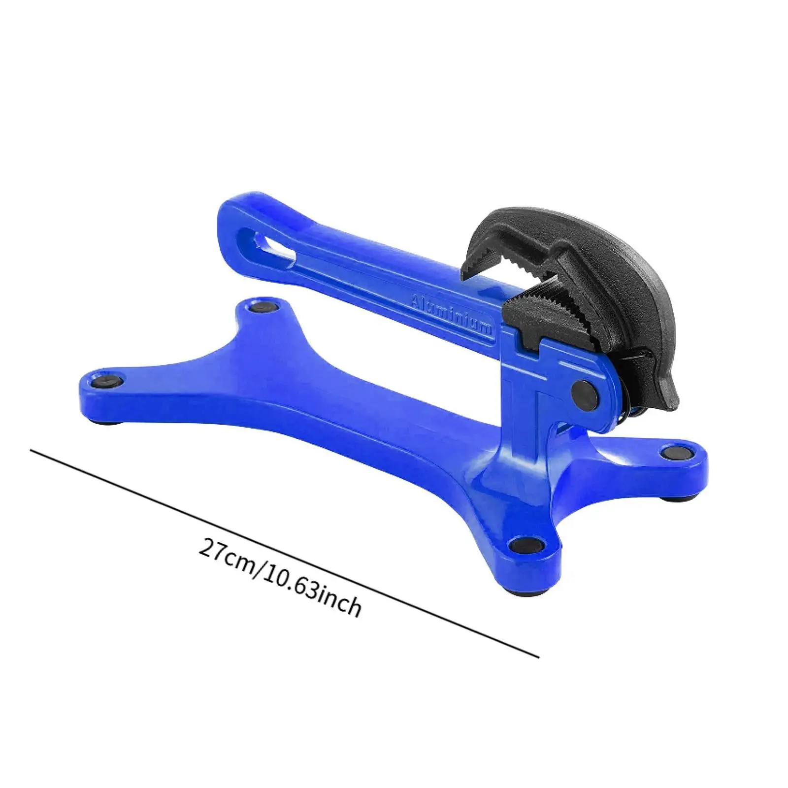 Portable Aluminum Pipe Vise Ergonomic Self Locking Pipe Holding Tool for Outdoor Maintenance