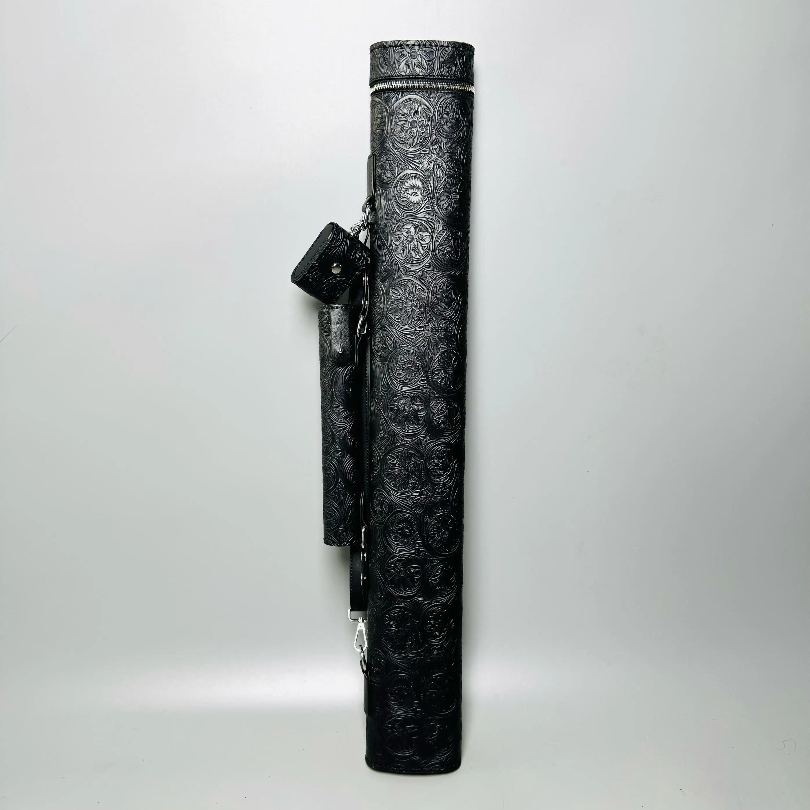 수제 보관 상자 4 홀 풀 큐 가방 휴대용 4 홀 수제 큐 버킷 풀 큐 버킷 큐 튜브 큐 박스 휴대용 큐 가방