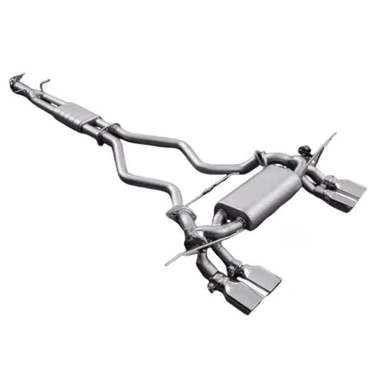 Factory High Quality Titanium Valvetronic Exhaust System Catback Muffler TT/M6 Pipe for Land Rover Defender 3.0T Exhaust Catback